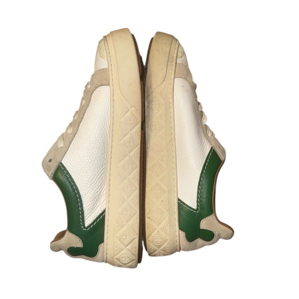 Tory Burch White and Tan Sneakers - Picture 2 of 4
